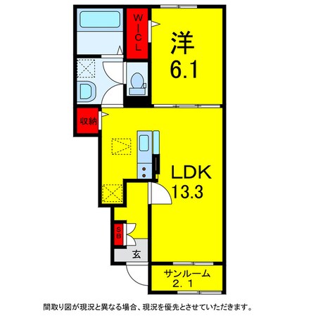 佐倉駅 徒歩14分 1階の物件間取画像